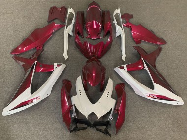 Carénages Moto Suzuki GSXR 600 / GSXR 750 2008-2010 - Blanc Rouge OEM Style