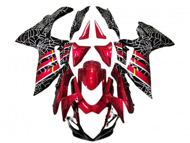 Carénages Moto Suzuki GSXR 600 / GSXR 750 2011-2024 - Rouge Noir Araignée