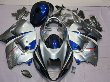 Carénage Moto Suzuki GSXR 1300 1996-2007 - Argent Bleu