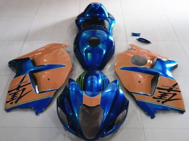 Carénages Moto Suzuki GSXR 1300 1996-2007 - Bleu Brillant Bronzage du Désert