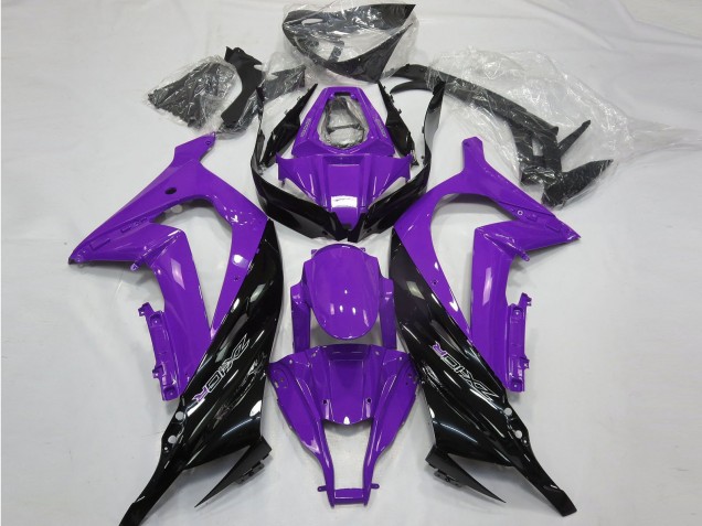 Carénages Moto Kawasaki ZX10R 2011-2015 - Violet Noir Brillant