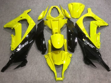 Carénages Moto Kawasaki ZX10R 2016-2020 - Jaune Noir Brillant