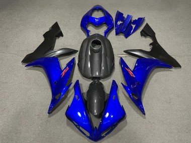 Carénages Moto Yamaha R1 2004-2006 - Fibre de Carbone Style Bleu