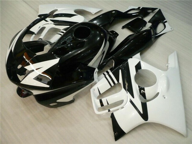 Carénages Moto Honda CBR600 F3 1995-1996 - Blanc Noir Brillant