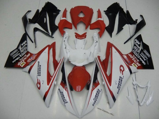 Carénage Moto Triumph Daytona 675 2013-2016 - Blanc Rouge Noir Brillant