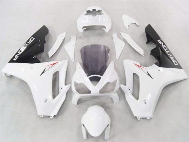 Carénages Moto Triumph Daytona 675 2006-2008 - Blanc Noir Brillant