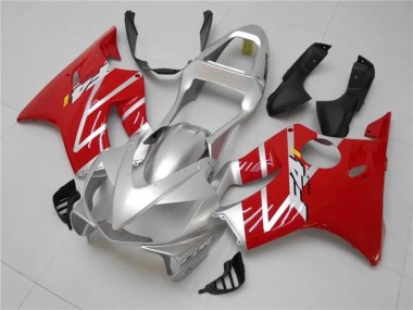 Kits Carénages Moto Honda CBR600 F4i 2001-2003 - Argent Rouge