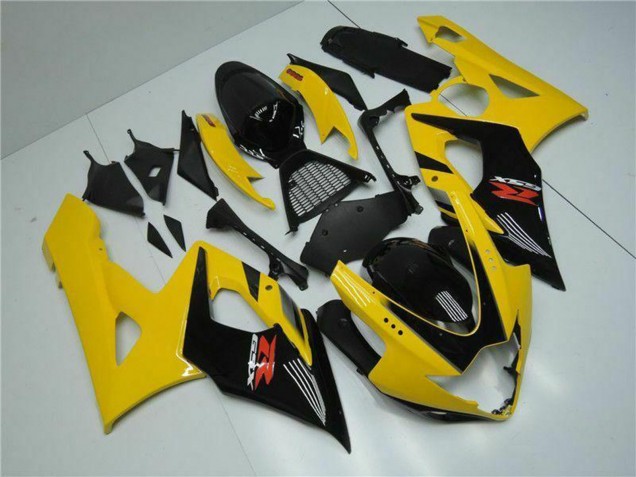 Carénages Moto Suzuki GSXR 1000 2005-2006 - Jaune Noir Brillant Rouge