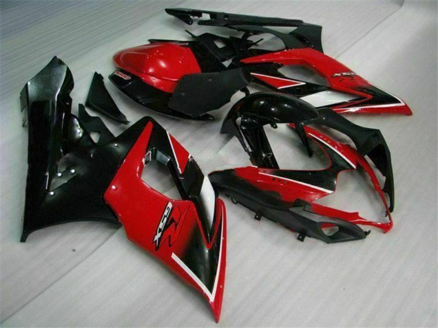 Carénages Moto Suzuki GSXR 1000 2005-2006 - Rouge Noir Brillant Noir Mat