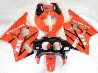 Carénages Moto Honda CBR400RR NC23 1987-1989 - Orange Noir Brillant