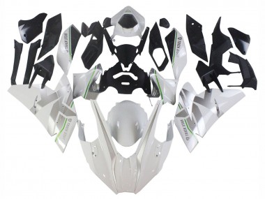 Carénages Moto Kawasaki Ninja H2 2015-2022 - Blanc Argent Vert