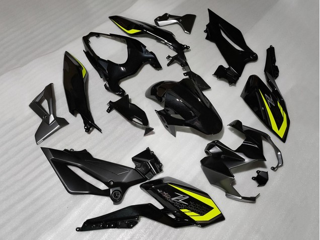 Carénages Moto Kawasaki Z400 2018-2024 - Noir Jaune