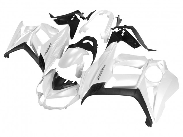 Carénages Moto Kawasaki Z1000SX 2010-2016 - Blanc Perle Noir