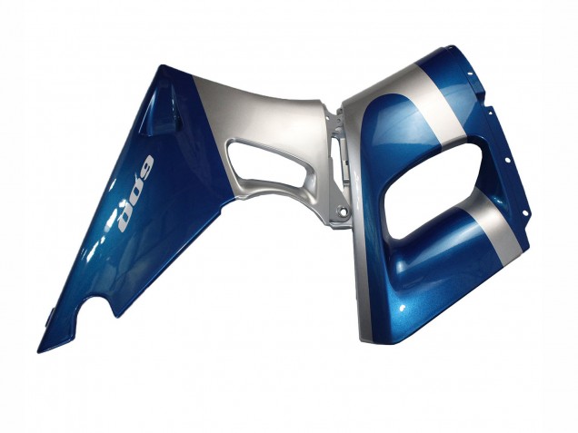 Carénages Moto Kawasaki ZZR400 1993-2007 - Bleu Argent Noir