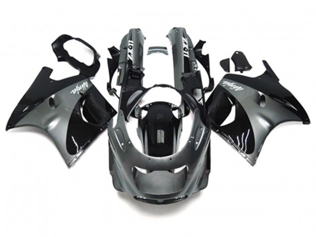 Carénages Moto Kawasaki ZZR1100 1993-2003 - Gris Noir Ninja