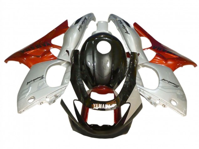 Carénages Moto Yamaha YZF600R Thundercat 1996-2007 - Noir Argent Burnt Orange