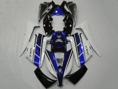 Carénage Moto Yamaha TMAX530 2012-2014 - Blanc Bleu Noir