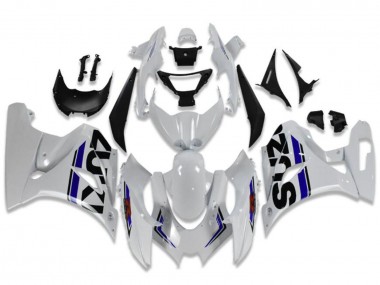 Carénages Moto Suzuki GSXR 1000 2017-2025 - Blanc Bleu Noir