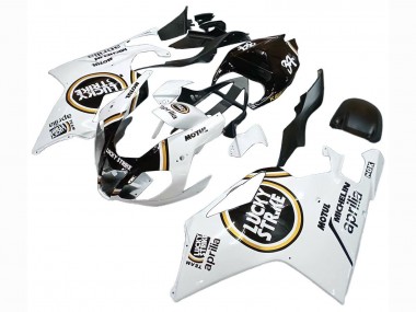 Carénages Moto Aprilia RSV1000 2003-2006 - Blanc Noir Lucky Strike Motul Michelin