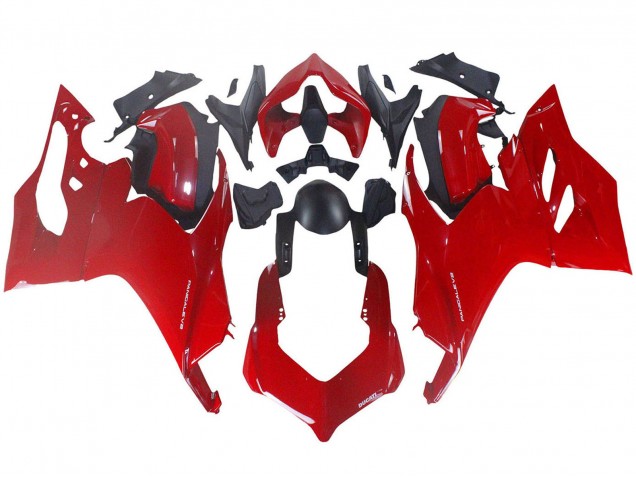 Carénage Moto Ducati Panigale V2 2020-2024 - Rouge Noir Mat