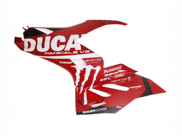 Carénages Moto Ducati Panigale V2 2020-2024 - Rouge Noir Brillant Monstre Corse