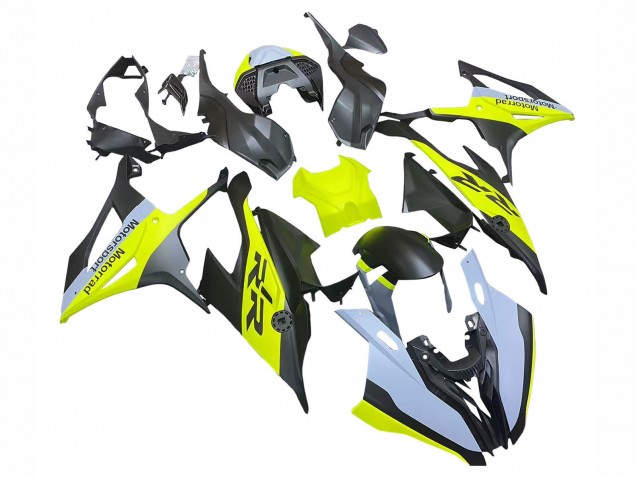 Carénages Moto BMW S1000RR 2019-2022 - Noir Jaune Gris