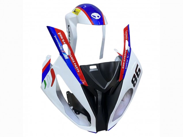 Kits Carénage Moto ABS BMW S1000RR 2017-2018 - Blanc Bleu Rouge Noir Brillant