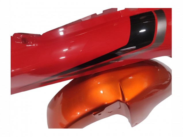 Carénages Moto Suzuki GSX600F/GSX750F 2004-2006 - Burnt Orange Blanc Logo