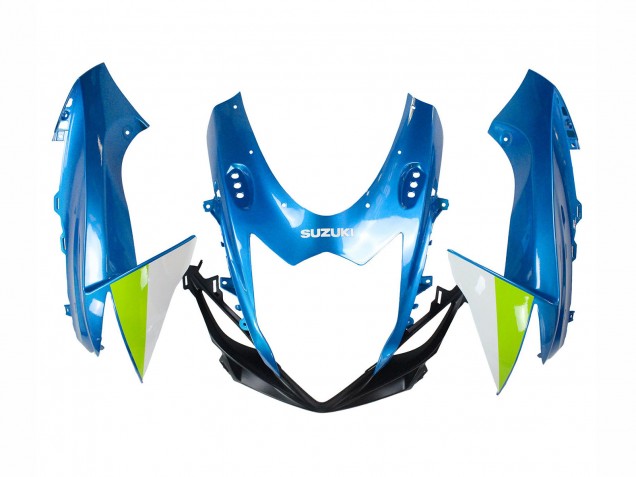 Carénages Moto Suzuki GSXR 600 / GSXR 750 2011-2024 - Bleu Clair Vert Blanc Rouge