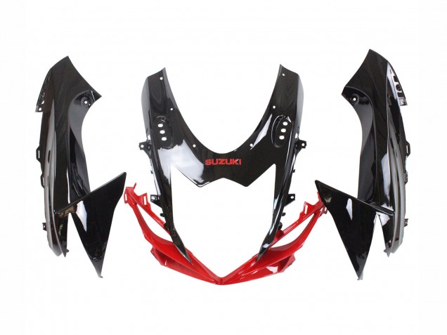 Kits Carénage Moto Suzuki GSXR 600 / GSXR 750 2011-2024 - Rouge Noir Brillant