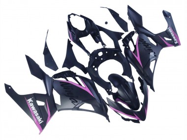 Carénages Moto Kawasaki Ninja 400 2018-2024 - Noir Mat Rose