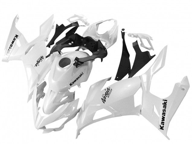 Carénages Moto Kawasaki Ninja 400 2018-2024 - Blanc Brillant
