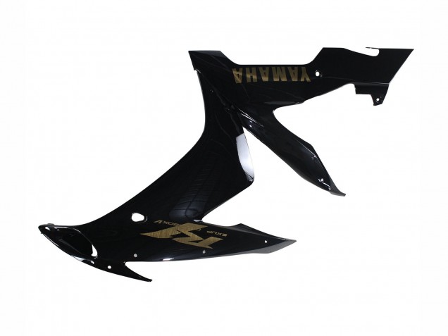 Carénages Moto Yamaha YZF 1000 R1 2004-2006 - Noir Brillant Or Décalque