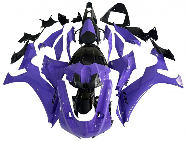 Carénages Moto Yamaha YZF 1000 R1 2020-2025 - Violet Noir Brillant