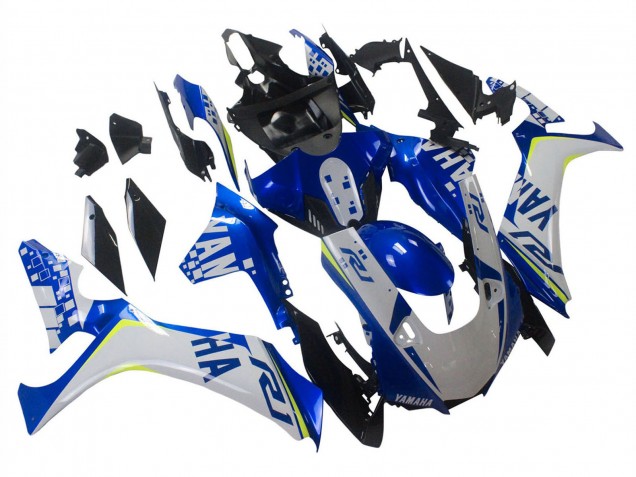 Carénages Moto Yamaha YZF 1000 R1 2020-2025 - Blanc Bleu Jaune Néon Noir Brillant