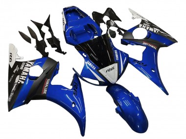 Carénages Moto Yamaha YZF R6S 2006-2009 - Bleu Blanc Noir Brillant Yamalube
