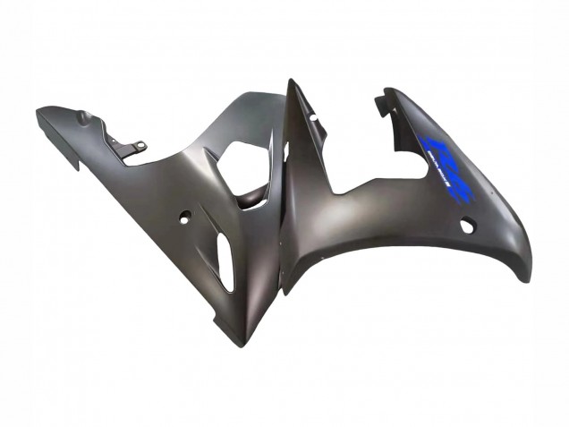 Carénages Moto Yamaha YZF R6S 2006-2009 - Noir Mat Bleu