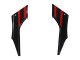 Carénages Moto Kawasaki EX300 2013-2024 - Rouge Noir