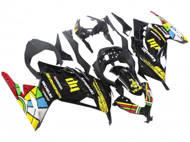 Carénages Moto Kawasaki EX300 2013-2024 - Noir Brillant Jaune Rouge Vert Bleu Blanc