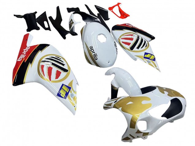 Carénages Moto Aprilia RS125 2000-2005 - Blanc Jaune Rouge