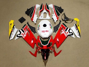 Carénages Moto Aprilia RS125 2006-2011 - Rouge Blanc Noir Jaune