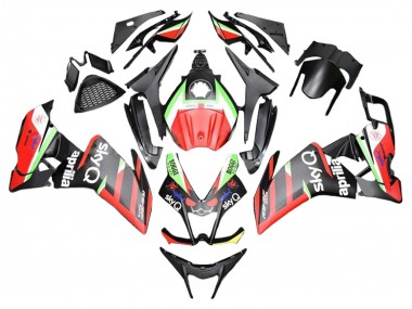 Carénages Moto Aprilia RS4 50 125 2012-2018 - Rouge Vert Noir