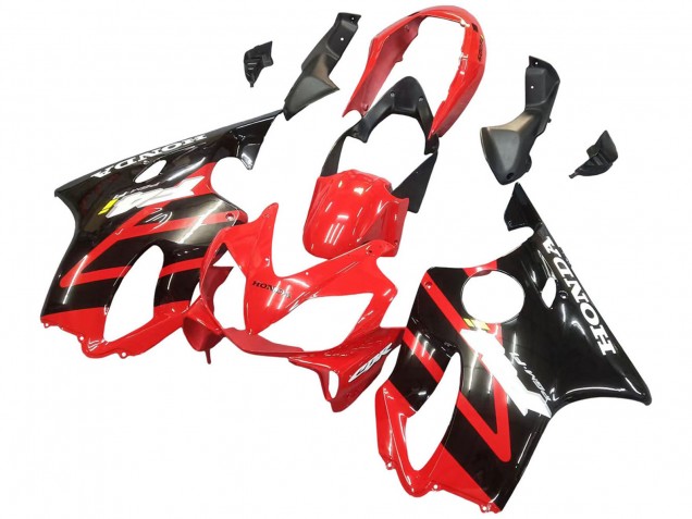 Carénage Moto Honda CBR600 F4i 2004-2007 - Rouge Noir Brillant
