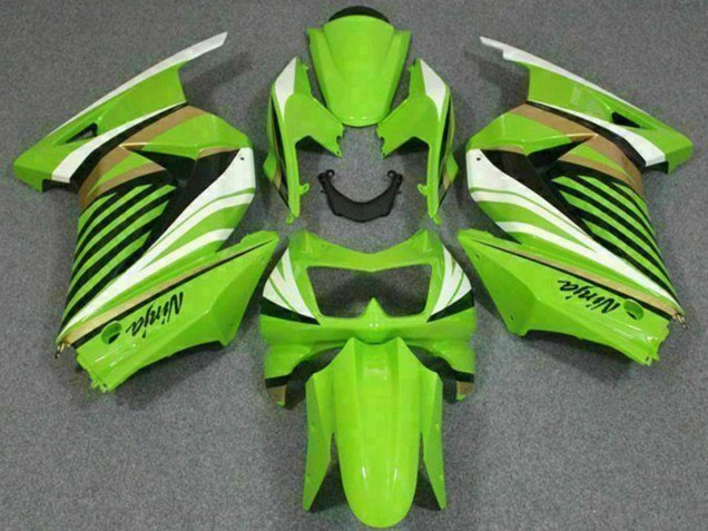 Carénage Moto Kawasaki EX250 2008-2012 - Vert Blanc Noir