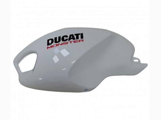 Carénages Moto Ducati Monster 696 796 1100 1100S 2008-2012 - Blanc Rouge Noir Brillant