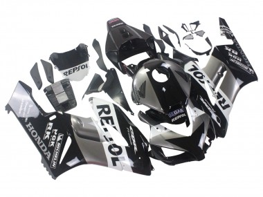 Kits Carénage Moto Honda CBR1000RR 2004-2005 - Argent Blanc Noir Brillant Repsol