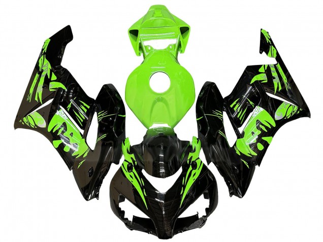 Carénages Moto Honda CBR1000RR 2004-2005 - Vert Noir Brillant