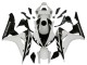Kits Carénage Moto Honda CBR1000RR 2006-2007 - Blanc Noir Brillant