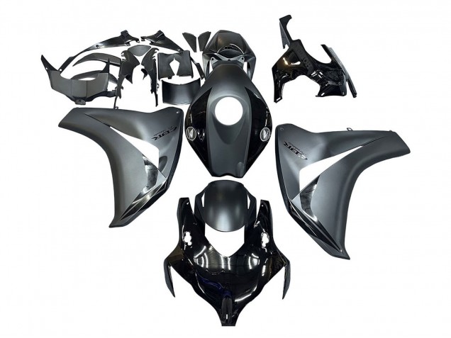 Carénages Moto Honda CBR1000RR 2008-2011 - Gris Noir Brillant