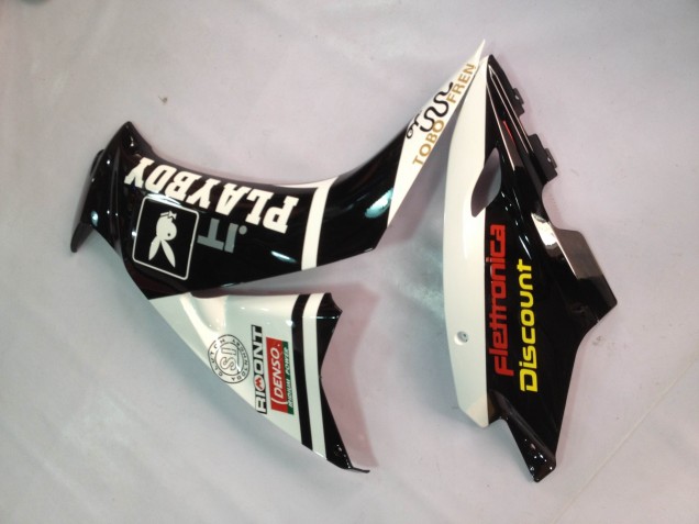 Carénages Moto Honda CBR1000RR 2012-2016 - Blanc Noir Brillant Rizoma Playboy